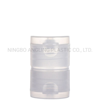 28mm Plastic Cap for Flip Top Cap Bottle in Ribbed White Colors Customized Request