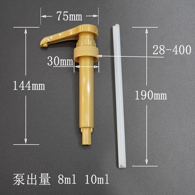 8ml 10ml Lotion Pump Gallon Pump Dispenser Pump 28/400 White ISO Certified Dispenser