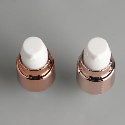 20/410 Plastic Cream Pump Treatment Pump Gold UV with PP Over Cap 20mm Output 0.12cc