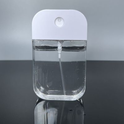 ISO Certified 50ml Card Pump Perfume Bottle with White Color and Card Shape Sprayer