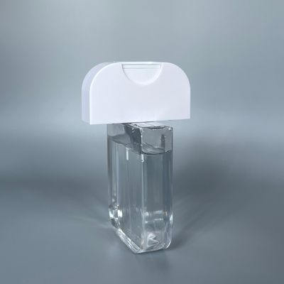 ISO Certified 50ml Card Pump Perfume Bottle with White Color and Card Shape Sprayer