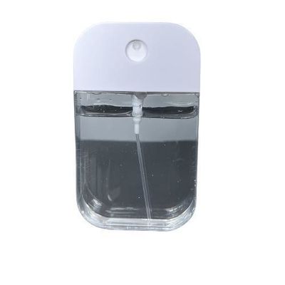 ISO Certified 50ml Card Pump Perfume Bottle with White Color and Card Shape Sprayer
